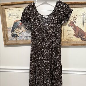 American Eagle Outfitters Black Floral Dress
